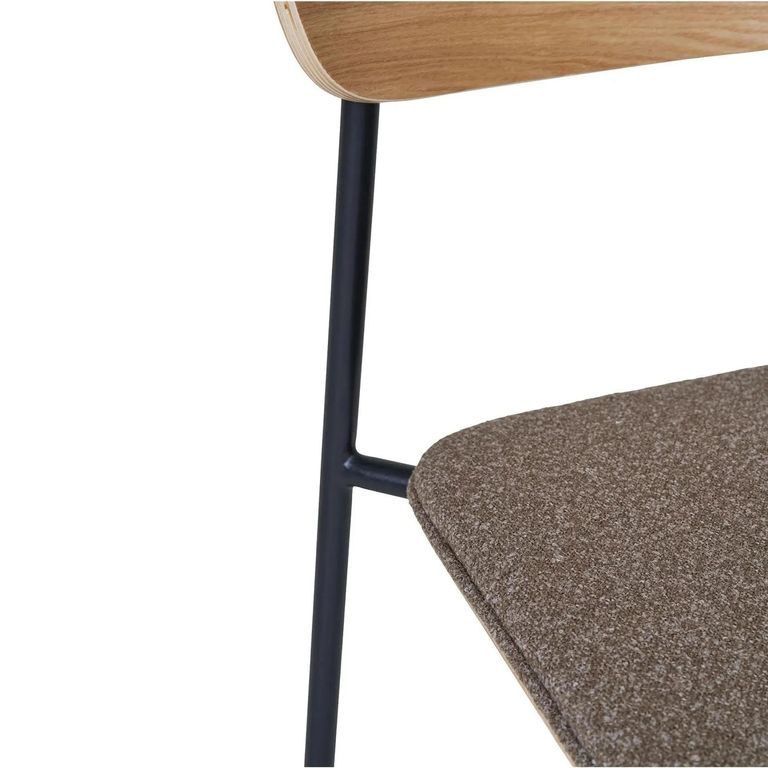 Estepona Dining Chair - Set of 2 - Natural Ash Wood - Brown