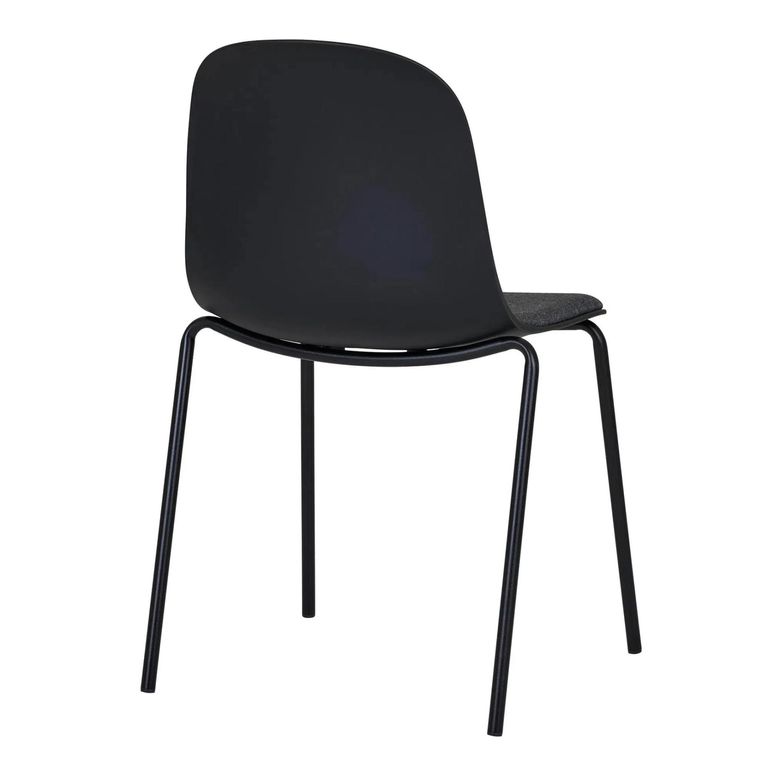 Madalena Dining Chair - Set of 2 - Black Metal