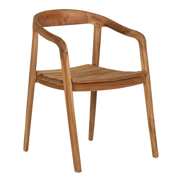 Otero Dining Chair - Set of 2 - Natural Teak Wood