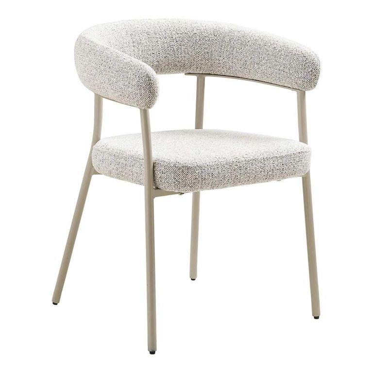 Trivio Dining Chair - Set of 2 - Sand Fabric - Curved