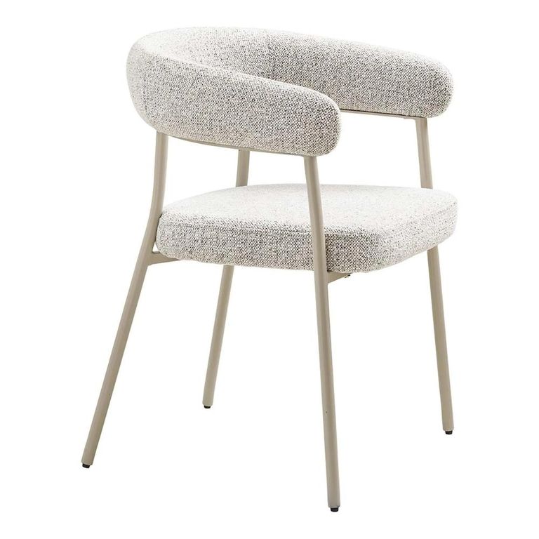 Trivio Dining Chair - Set of 2 - Sand Fabric - Curved