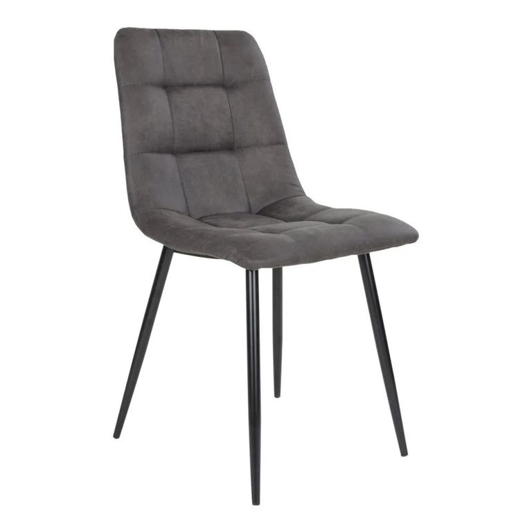 Middelfart Dining Chair - Set of 2 - Dark Grey - Fabric