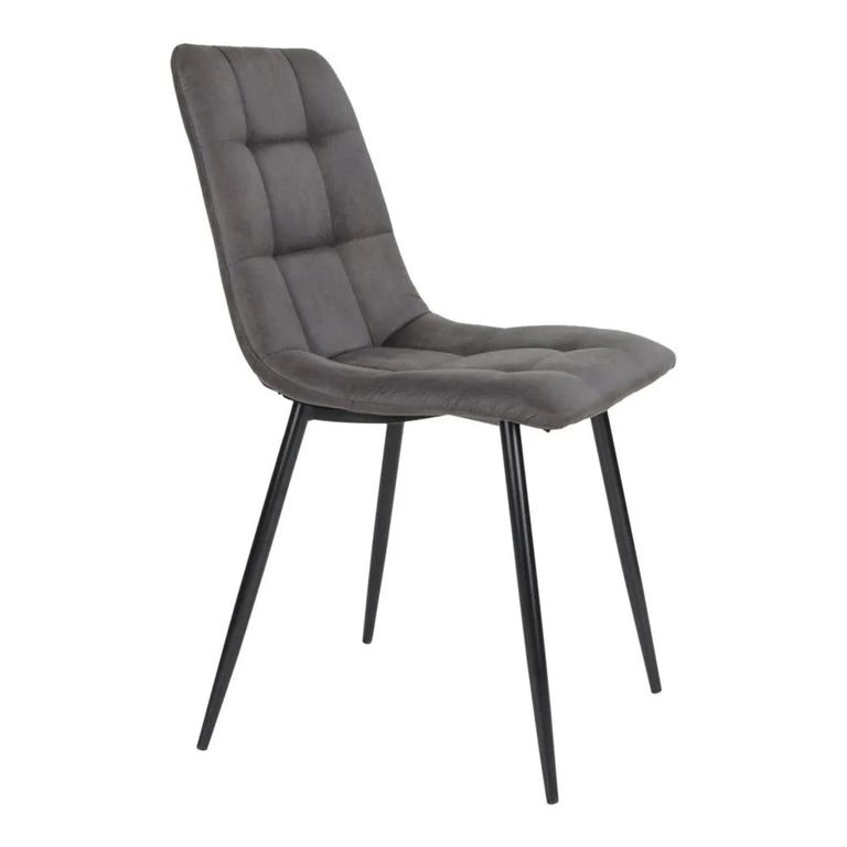 Middelfart Dining Chair - Set of 2 - Dark Grey - Fabric