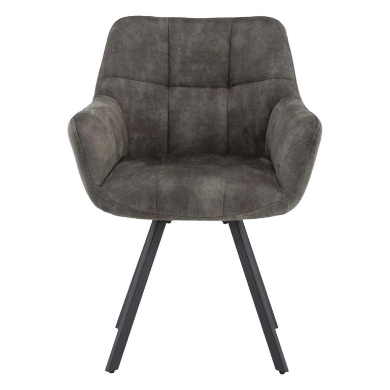 Jade Dining Armchair - Set of 2 - Olive Fabric