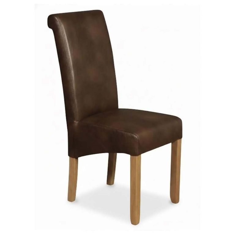 Sophie Dining Chair - Set of 2 - Tan Faux Leather