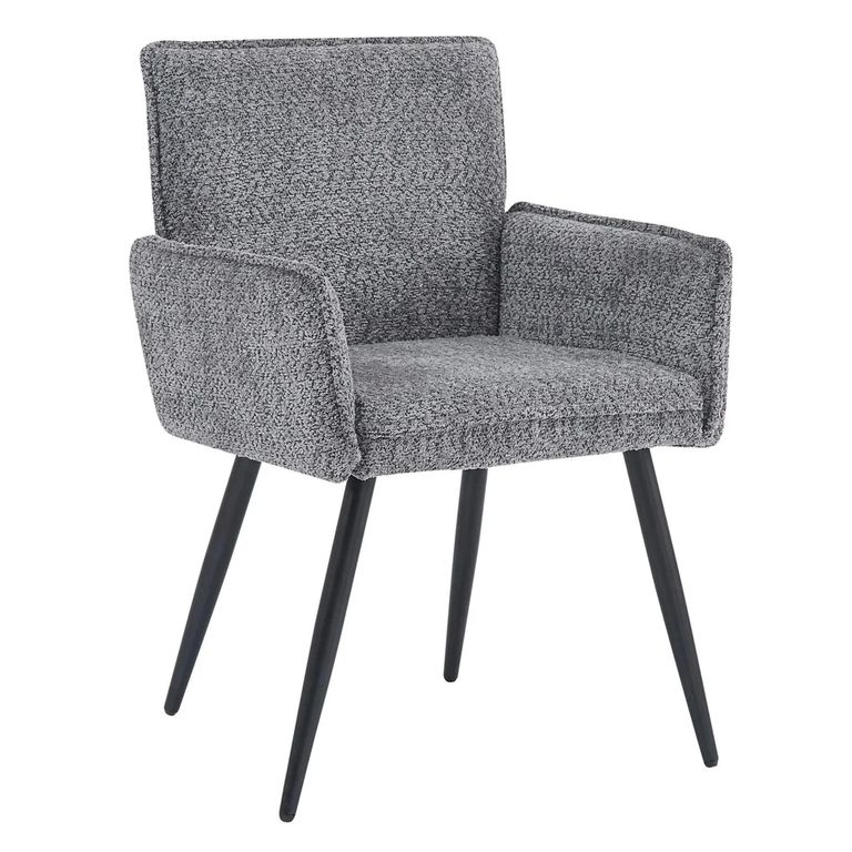 Monza Dining Armchair - Grey Fabric