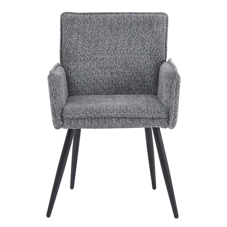 Monza Dining Armchair - Grey Fabric