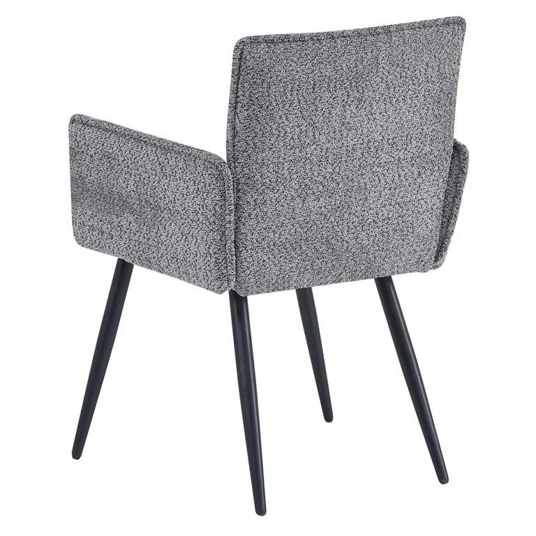 Monza Dining Armchair - Grey Fabric