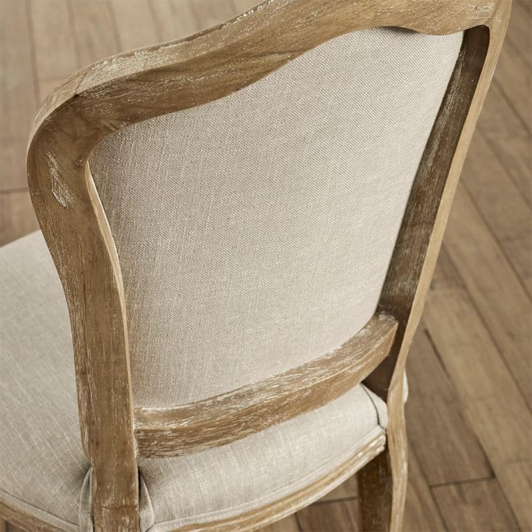 Camille Dining Chair - Set of 2 - Oatmeal Fabric