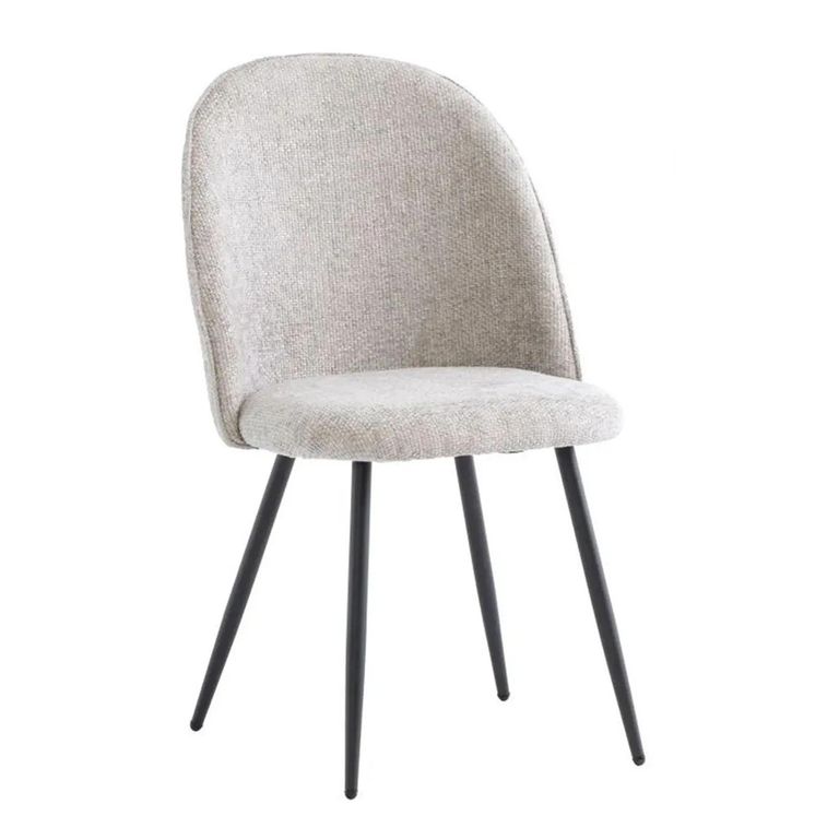 Clearance - Cajon Dining Chair - Set of 2 - Silver Fabric - FSS14449