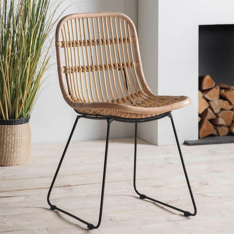Clearance - Santo Dining Chair - Set of 2 - Natural Rattan - FS386