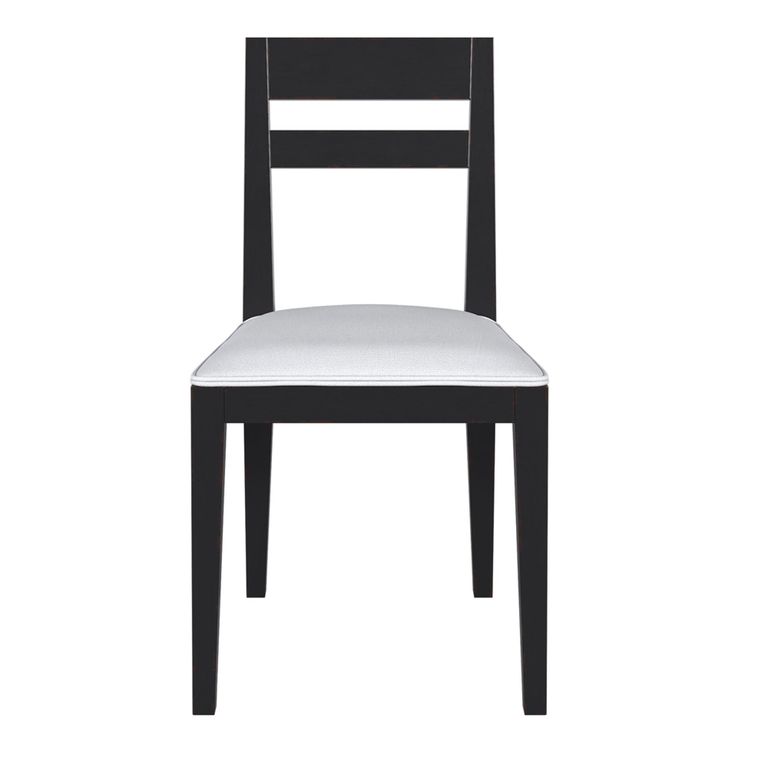 Barwick Dining Chair - Set of 2 - Charcoal & Harmolan Natural Fabric