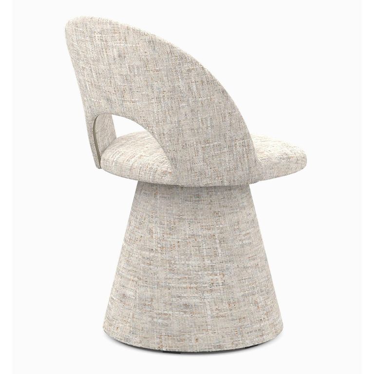 Hoopla Swivel Dining Chair - Set of 2 - Frost Fabric