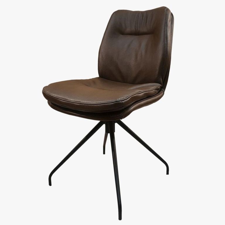 Anna Dining Chair - Black Swivel Base - Variation Available