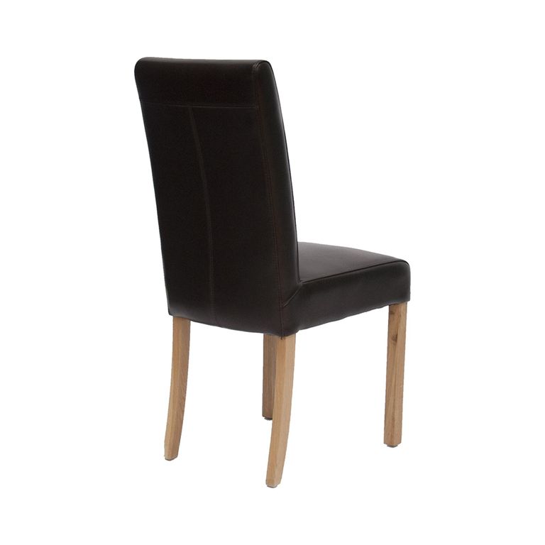 Marianna Dining Chair - Set of 2 - Brown Bycast Leather