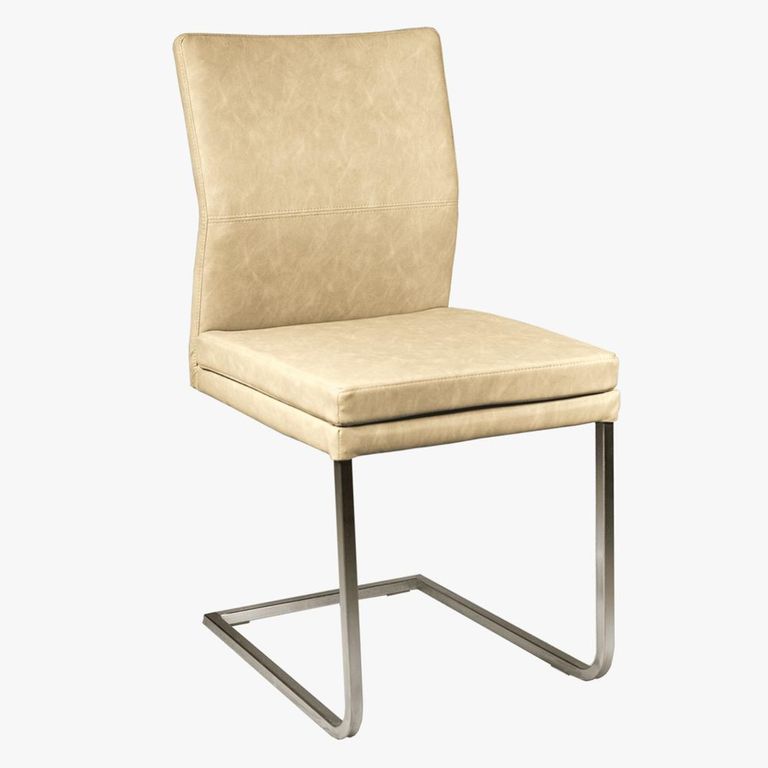 Katy Cantilever Dining Chair - Stainless Steel Legs - Variation Available