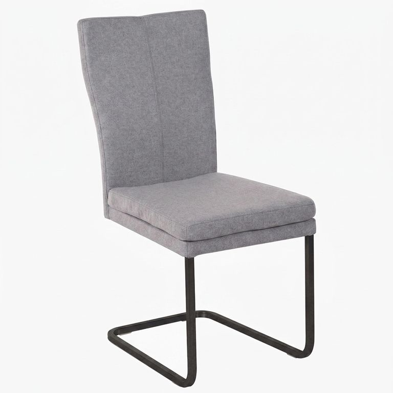 Mario Cantilever Dining Chair - Anthracite Black Powder Coated Legs - Variation Available