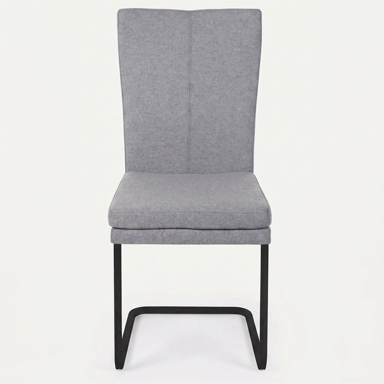 Mario Cantilever Dining Chair - Anthracite Black Powder Coated Legs - Variation Available