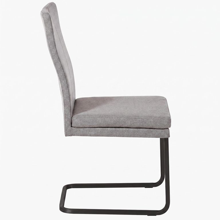 Mario Cantilever Dining Chair - Anthracite Black Powder Coated Legs - Variation Available