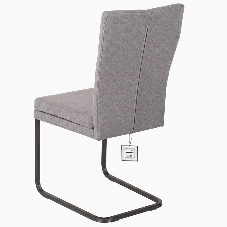 Mario Cantilever Dining Chair - Anthracite Black Powder Coated Legs - Variation Available
