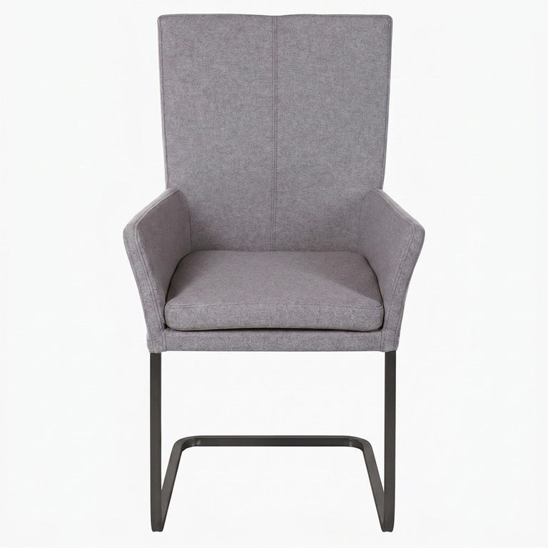 Mario Cantilever Dining Armchair - Anthracite Black Powder Coated Legs - Variation Available