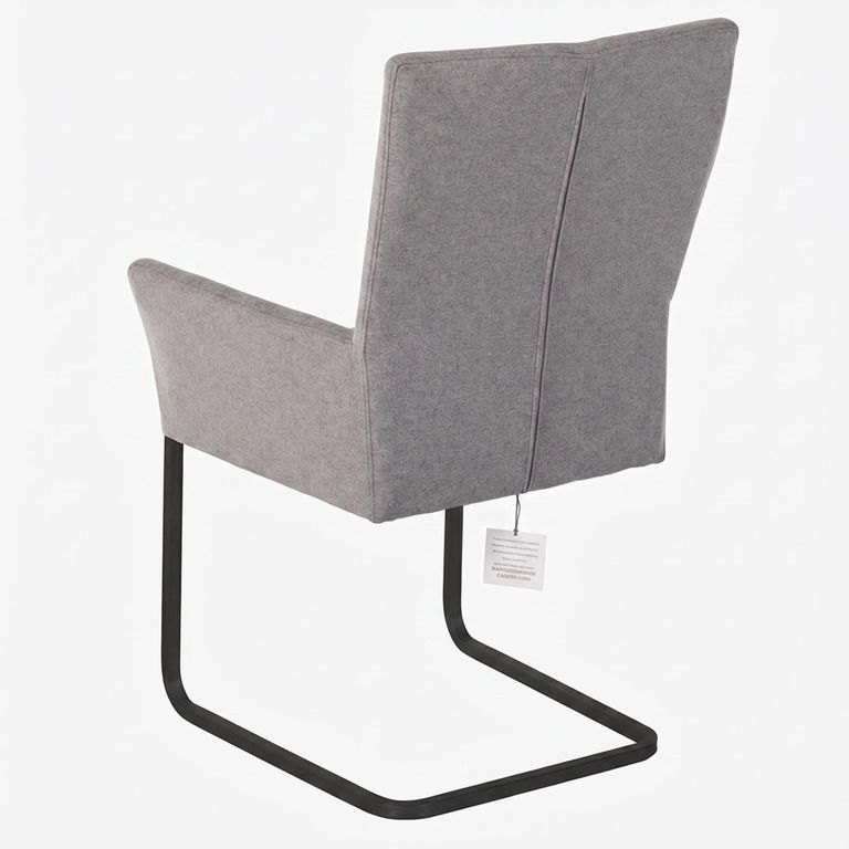 Mario Cantilever Dining Armchair - Anthracite Black Powder Coated Legs - Variation Available