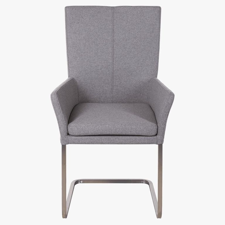 Mario Cantilever Dining Armchair - Stainless Steel Legs - Variation Available