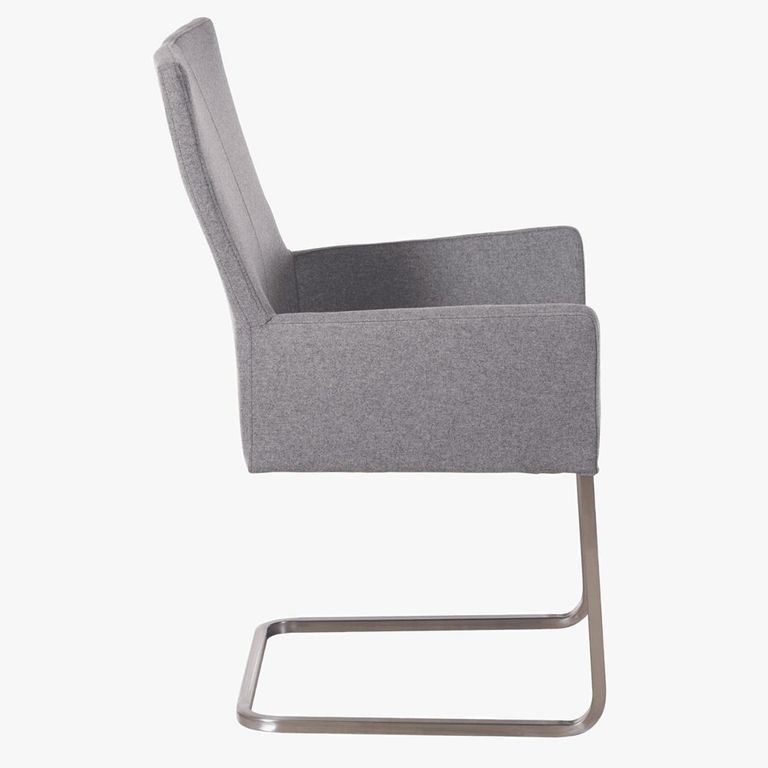 Mario Cantilever Dining Armchair - Stainless Steel Legs - Variation Available