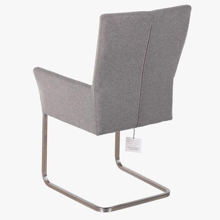 Mario Cantilever Dining Armchair - Stainless Steel Legs - Variation Available