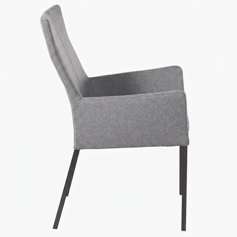 Mario Dining Armchair - Anthracite Black Powder Coated Legs - Variation Available
