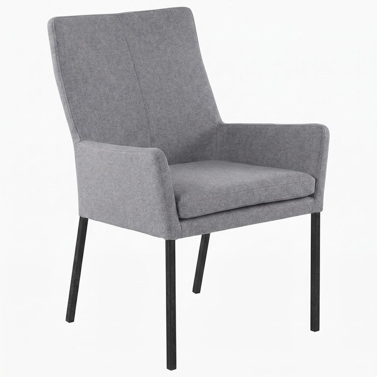 Mario Dining Armchair - Anthracite Black Powder Coated Legs - Variation Available