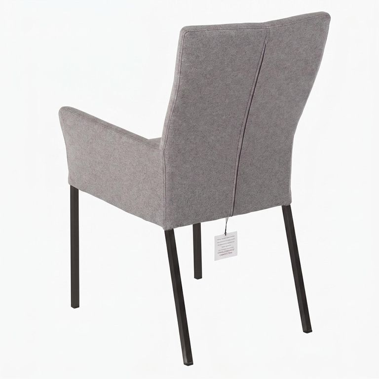 Mario Dining Armchair - Anthracite Black Powder Coated Legs - Variation Available