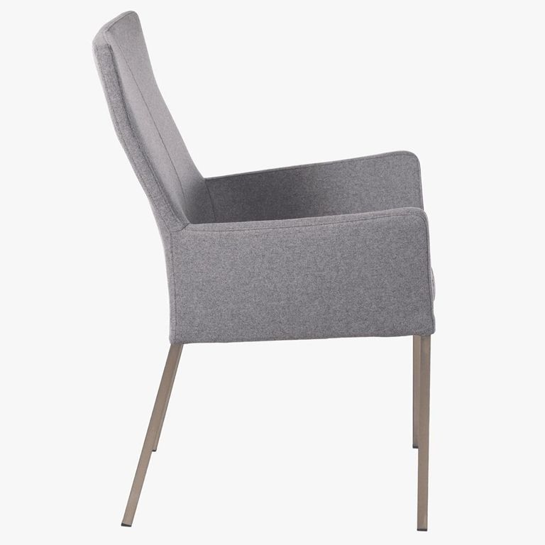 Mario Dining Armchair - Stainless Steel Legs - Variation Available