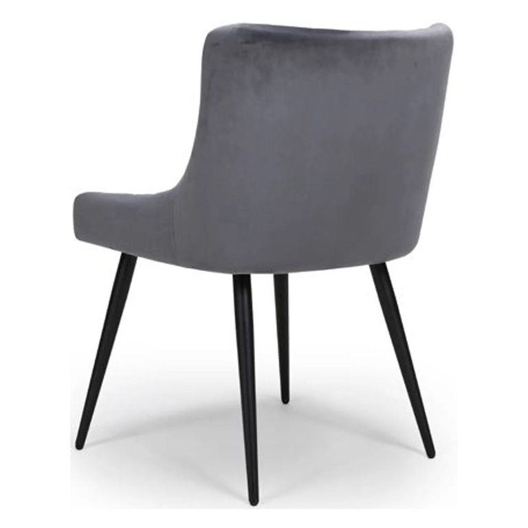 Malmo Dining Chair - Set of 2 - Grey Fabric