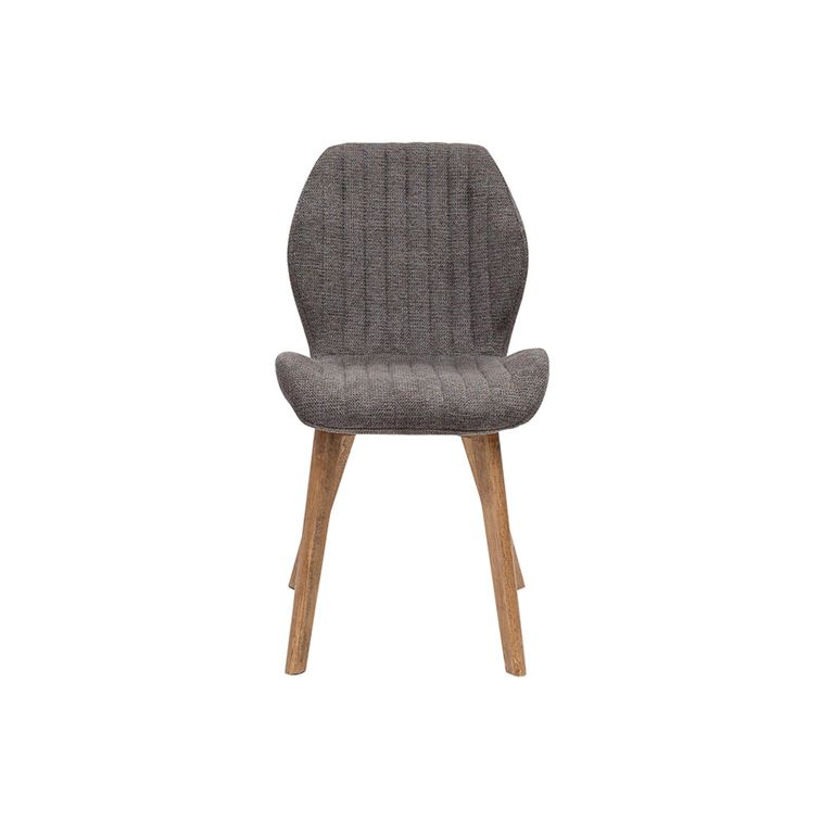 Dawson Dining Chairs - Set of 2 - Fabric - Grey