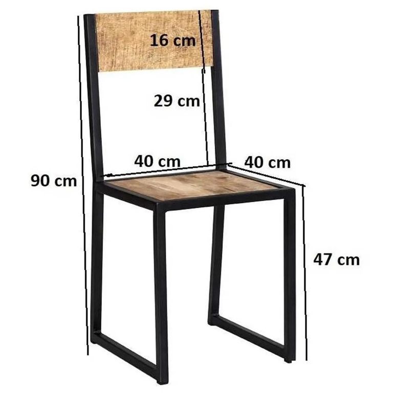 Surrey Dining Chairs - Set of 2 - Solid Mango Wood