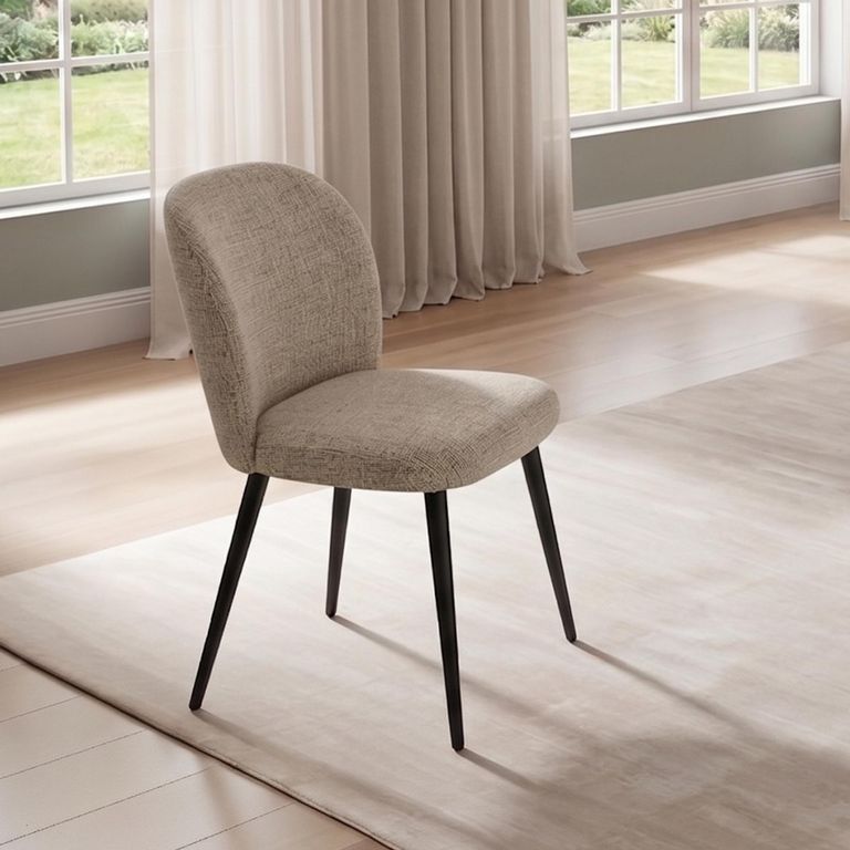 Rialto Dining Chairs - Set of 2 - Fabric - Chenille