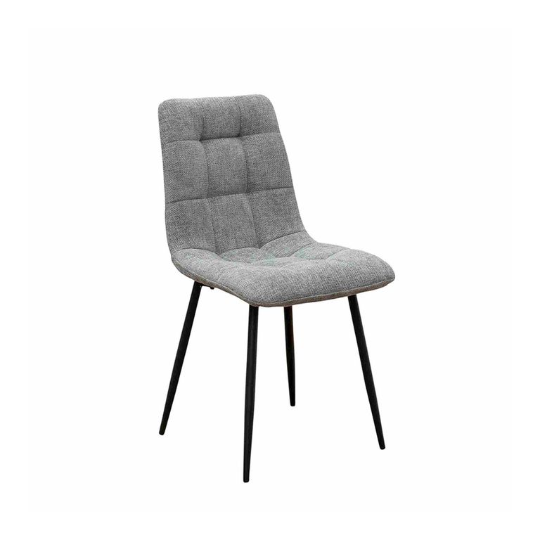 Newport Dining Chairs - Set of 4 - Fabric - Grey