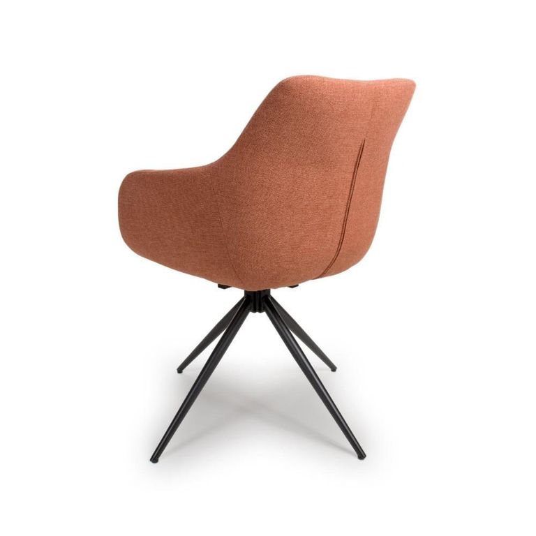 Boden Carver Dining Chair - Set of 2 - Brick Red Fabric
