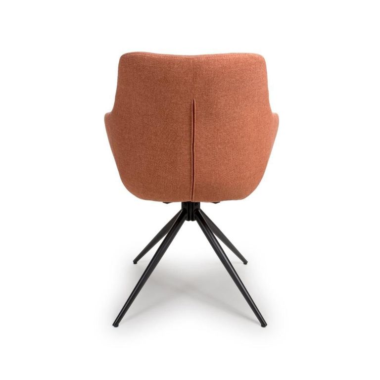 Boden Carver Dining Chair - Set of 2 - Brick Red Fabric