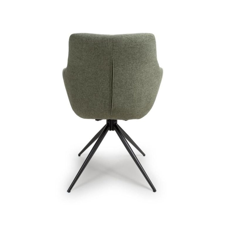 Boden Carver Dining Chair - Set of 2 - Green Fabric