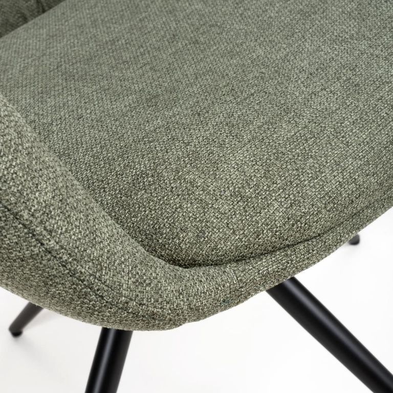 Boden Carver Dining Chair - Set of 2 - Green Fabric