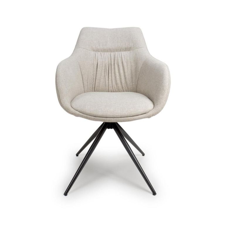 Boden Carver Dining Chair - Set of 2 - Natural Fabric