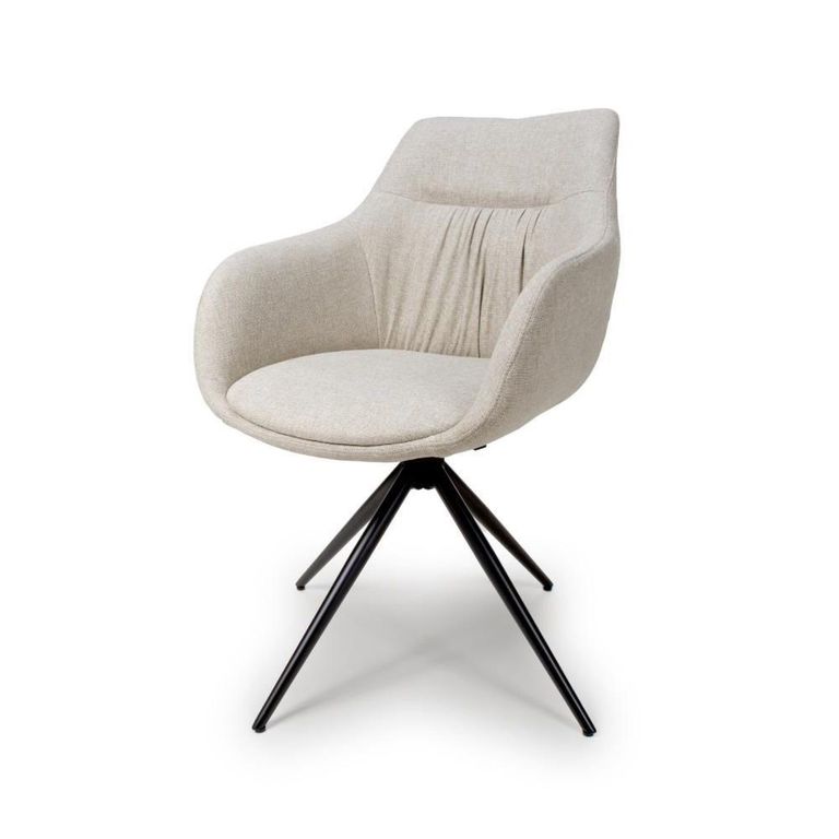 Boden Carver Dining Chair - Set of 2 - Natural Fabric