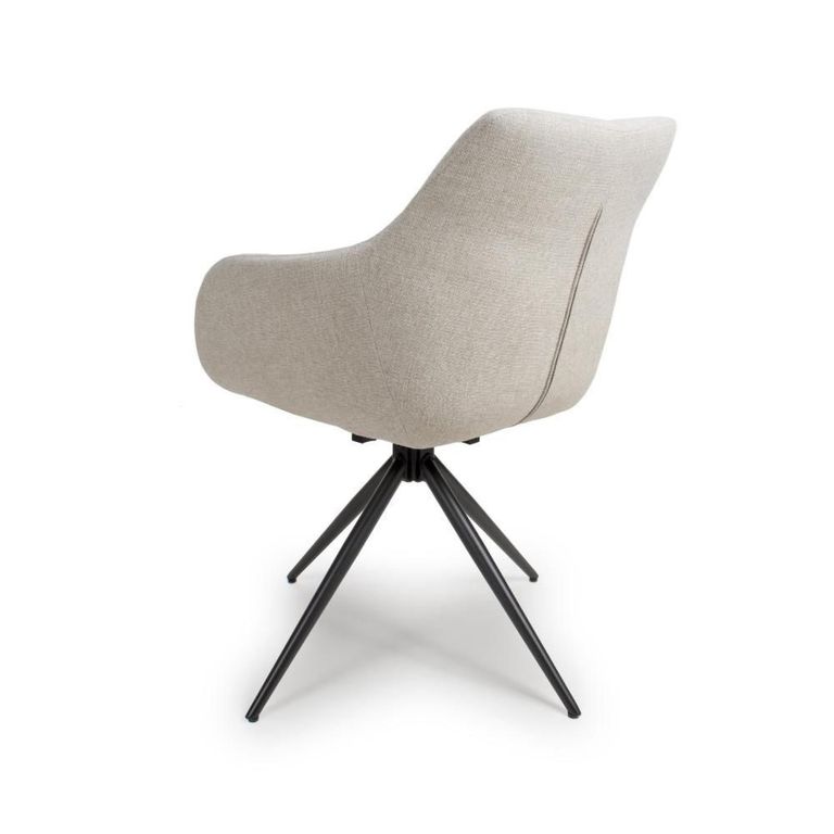 Boden Carver Dining Chair - Set of 2 - Natural Fabric