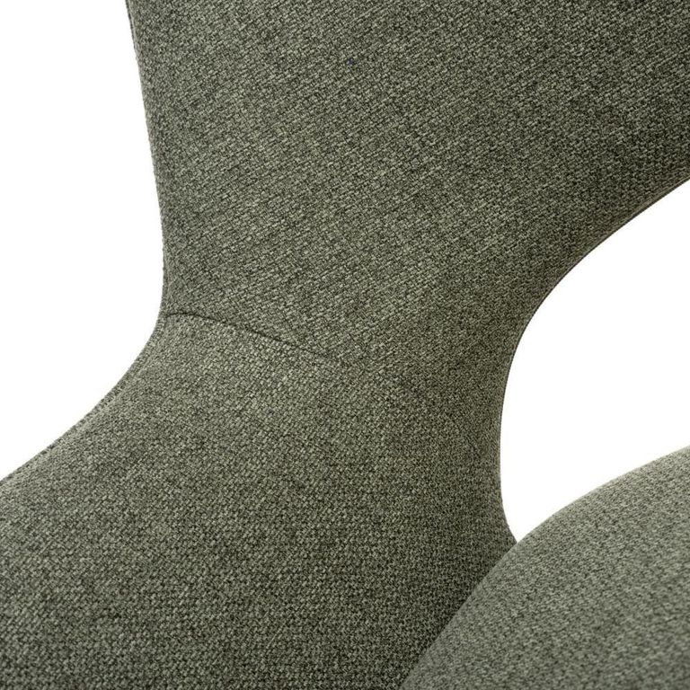 Perth Swivel Dining Chair - Set of 2 - Green Fabric