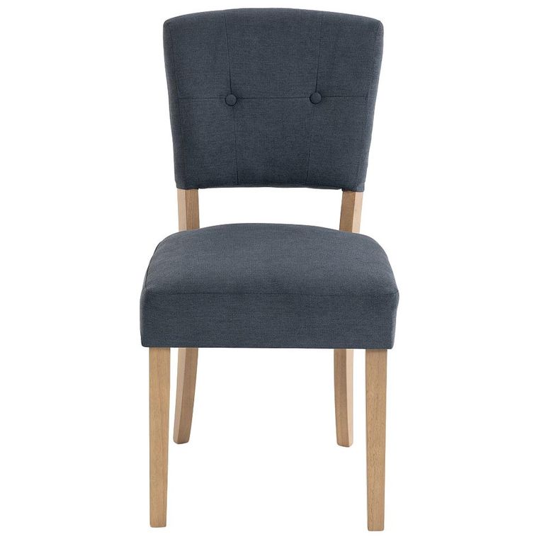 Alice Dining Chair - Set of 2 - Slate Fabric - Pale Legs