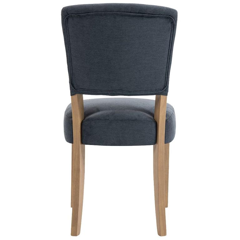 Alice Dining Chair - Set of 2 - Slate Fabric - Pale Legs