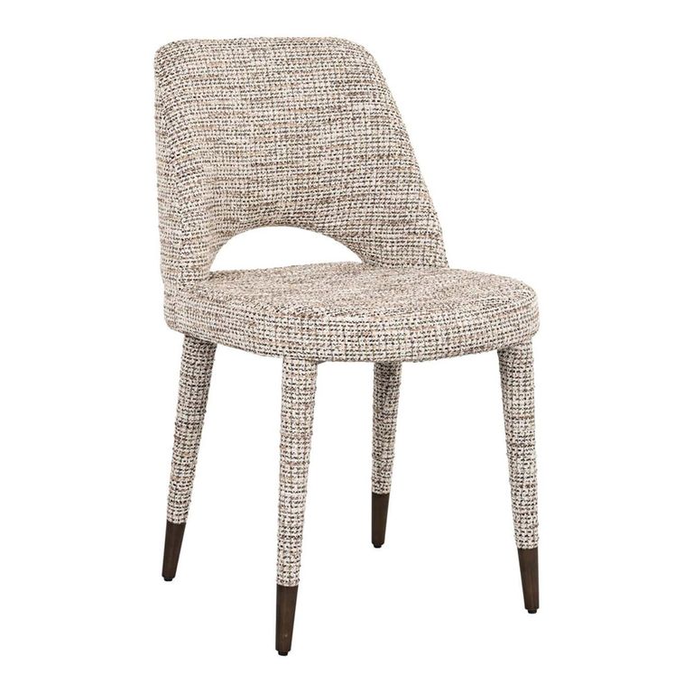 Cecilia Natural Fabric Dining Chair (Set of 2)