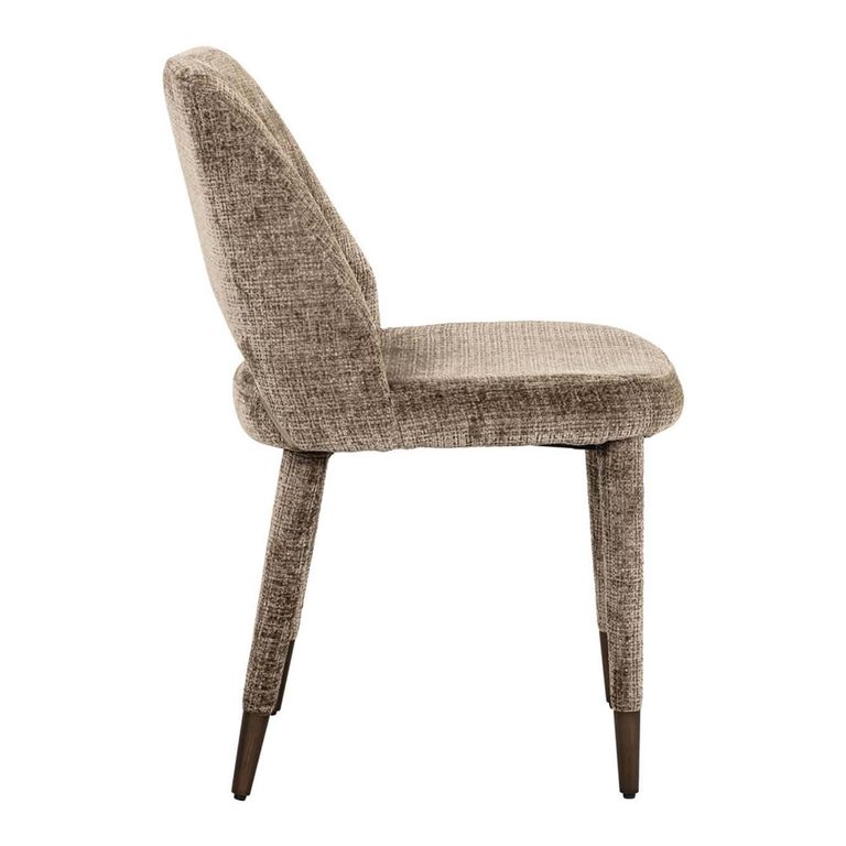 Cecilia Stone Chenille Fabric Dining Chair (Set of 2)